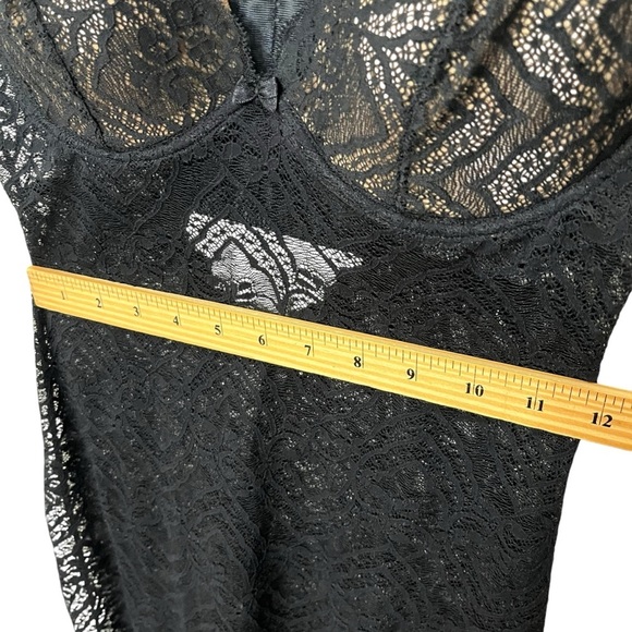 Intimissimi Eleonora Lace Slip Women’s Size XS Black V-Neck Adjustable Straps - Picture 11 of 12